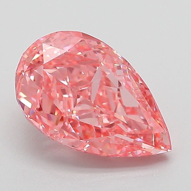 Loose Diamond - PEAR 2.02ct Fancy Vivid Pink VVS2: Loose Diamond - PEAR 2.02ct Fancy Vivid Pink VVS2 Source: This is a real non-mined Diamond that has been grown in a lab Shape: PEAR Carats: 2.02 Color: Fancy Vivid Pink Certification: IGI Additional i