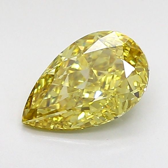Loose Diamond - PEAR 1.02ct Fancy Yellow VS1: Loose Diamond - PEAR 1.02ct Fancy Yellow VS1 Source: This is a real non-mined Diamond that has been grown in a lab Shape: PEAR Carats: 1.02 Color: Fancy Yellow Certification: IGI Video: