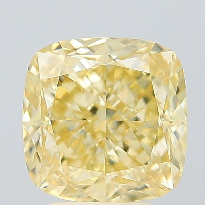 Loose Diamond - CUSHION MODIFIED 3.57ct Fancy Intense Yellow VS2: Loose Diamond - CUSHION MODIFIED 3.57ct Fancy Intense Yellow VS2 Source: This is a real non-mined Diamond that has been grown in a lab Shape: CUSHION MODIFIED Carats: 3.57 Color: Fancy Intense Yellow 