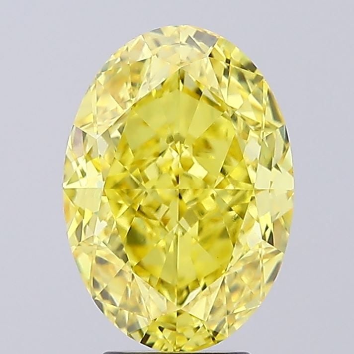 Loose Diamond - OVAL 6.07ct Fancy Vivid Yellow VVS2: Loose Diamond - OVAL 6.07ct Fancy Vivid Yellow VVS2 Source: This is a real non-mined Diamond that has been grown in a lab Shape: OVAL Carats: 6.07 Color: Fancy Vivid Yellow Certification: IGI Video: