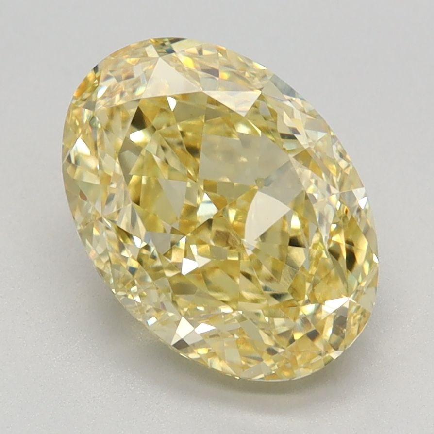Loose Diamond - OVAL 2.71ct Fancy Vivid Yellow VS1: Loose Diamond - OVAL 2.71ct Fancy Vivid Yellow VS1 Source: This is a real non-mined Diamond that has been grown in a lab Shape: OVAL Carats: 2.71 Color: Fancy Vivid Yellow Certification: IGI Video: