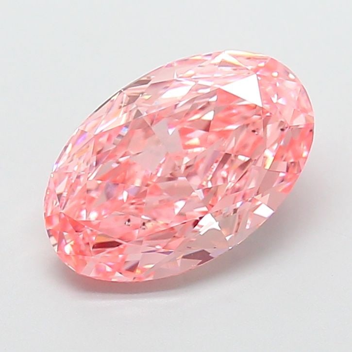 Loose Diamond - OVAL 4.03ct Fancy Vivid Pink VS2: Loose Diamond - OVAL 4.03ct Fancy Vivid Pink VS2 Source: This is a real non-mined Diamond that has been grown in a lab Shape: OVAL Carats: 4.03 Color: Fancy Vivid Pink Certification: IGI Video: