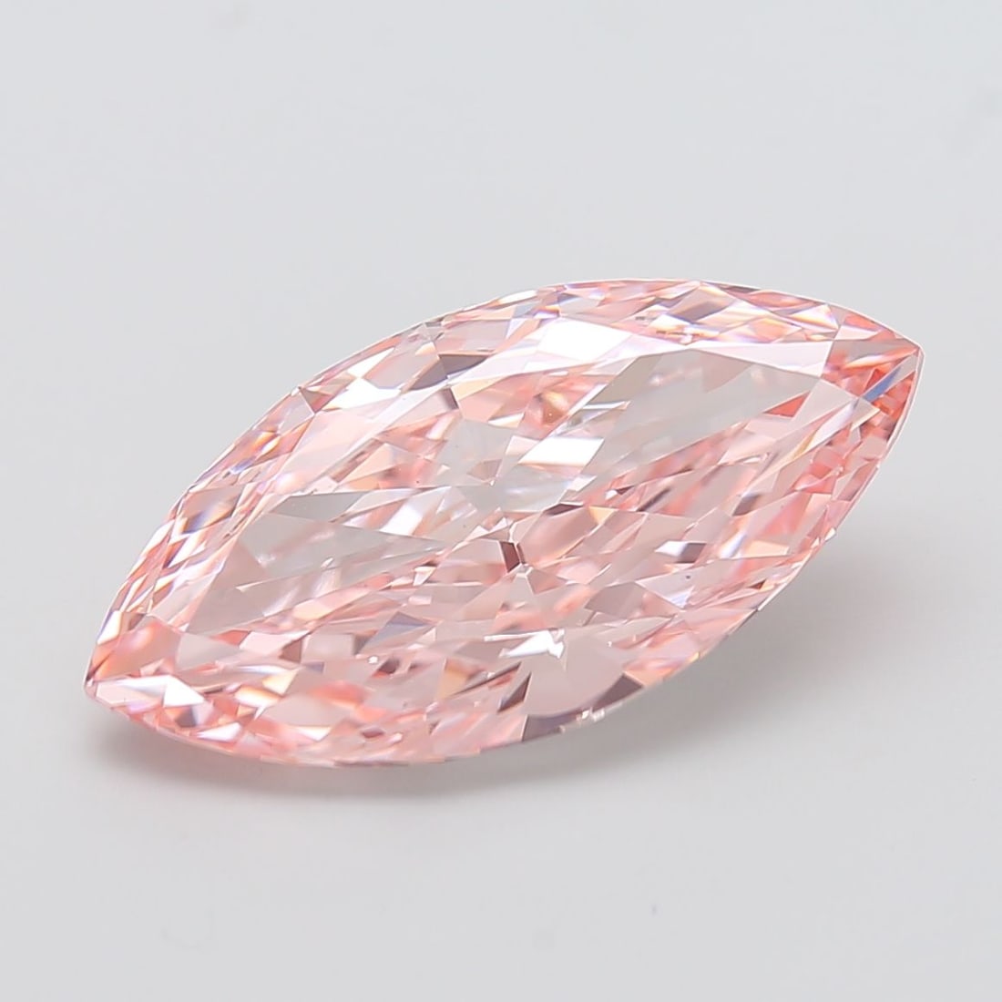 Loose Diamond - MARQUISE 10.03ct Fancy Vivid Pink VS1: Loose Diamond - MARQUISE 10.03ct Fancy Vivid Pink VS1 Source: This is a real non-mined Diamond that has been grown in a lab Shape: MARQUISE Carats: 10.03 Color: Fancy Vivid Pink Certification: IGI Vid