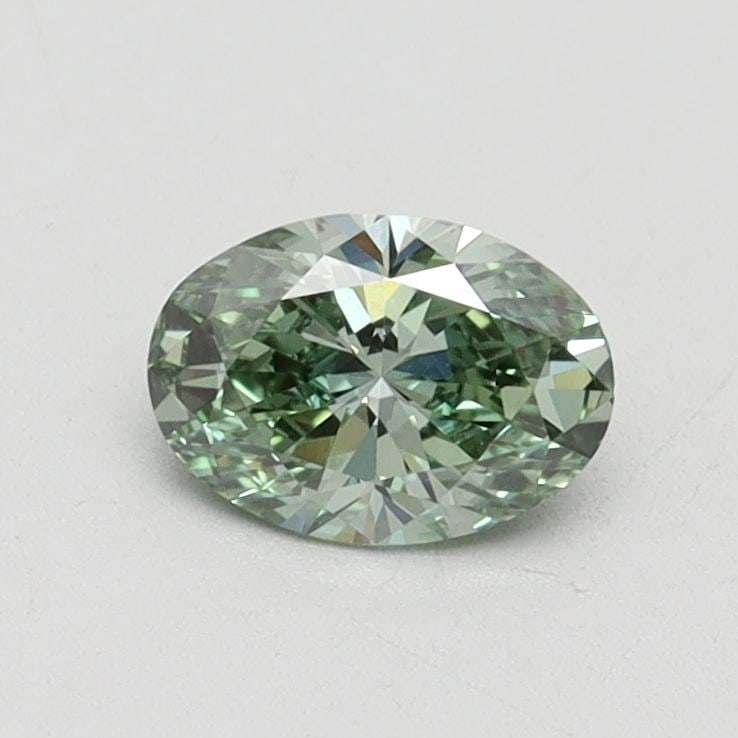 Loose Diamond - OVAL 0.52ct Fancy Vivid Green VS1: Loose Diamond - OVAL 0.52ct Fancy Vivid Green VS1 Source: This is a real non-mined Diamond that has been grown in a lab Shape: OVAL Carats: 0.52 Color: Fancy Vivid Green Certification: IGI Video: