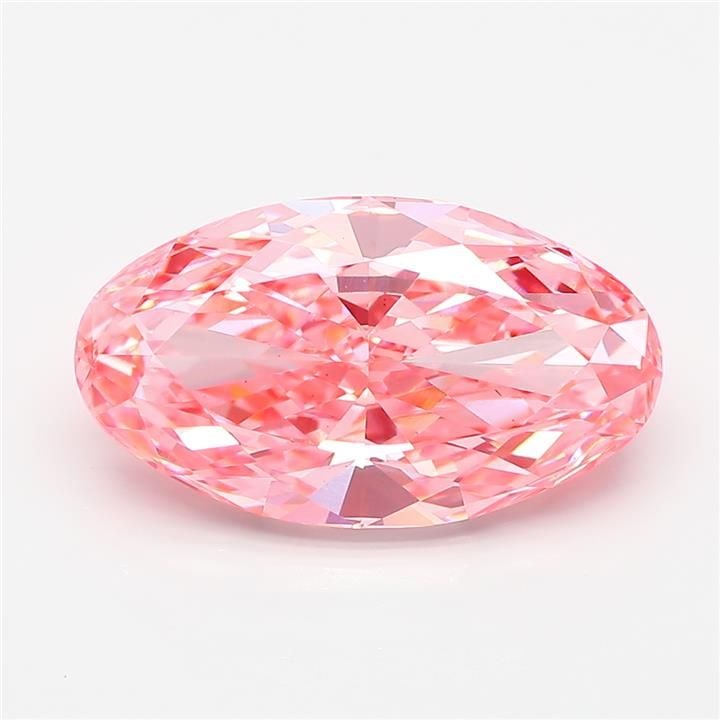 Loose Diamond - OVAL 5.55ct Fancy Vivid Pink VS1: Loose Diamond - OVAL 5.55ct Fancy Vivid Pink VS1 Source: This is a real non-mined Diamond that has been grown in a lab Shape: OVAL Carats: 5.55 Color: Fancy Vivid Pink Certification: IGI Video:
