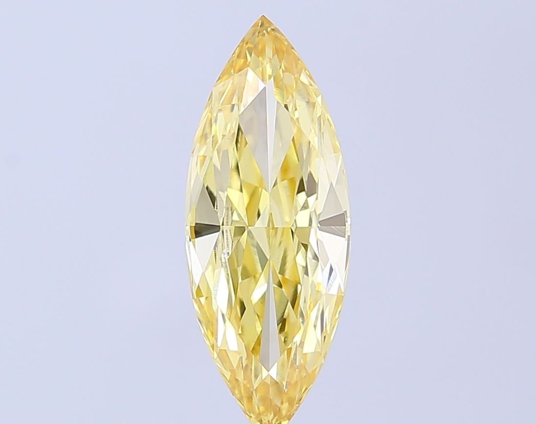 Loose Diamond - MARQUISE 2.19ct Fancy Intense Yellow VS1: Loose Diamond - MARQUISE 2.19ct Fancy Intense Yellow VS1 Source: This is a real non-mined Diamond that has been grown in a lab Shape: MARQUISE Carats: 2.19 Color: Fancy Intense Yellow Certification: I