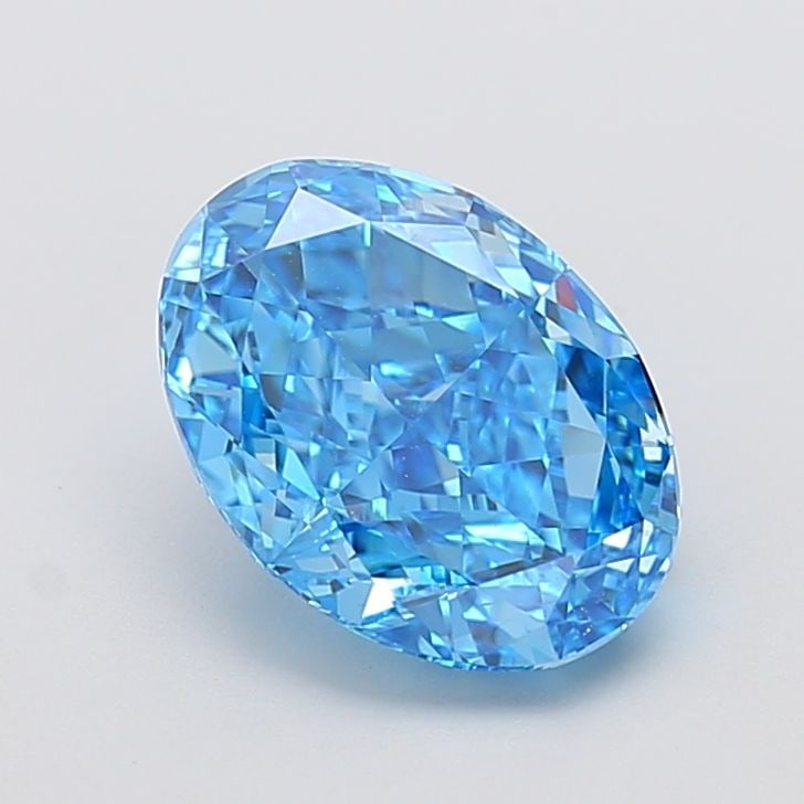 Loose Diamond - OVAL 3.57ct Fancy Vivid Blue VVS2: Loose Diamond - OVAL 3.57ct Fancy Vivid Blue VVS2 Source: This is a real non-mined Diamond that has been grown in a lab Shape: OVAL Carats: 3.57 Color: Fancy Vivid Blue Certification: IGI Video: