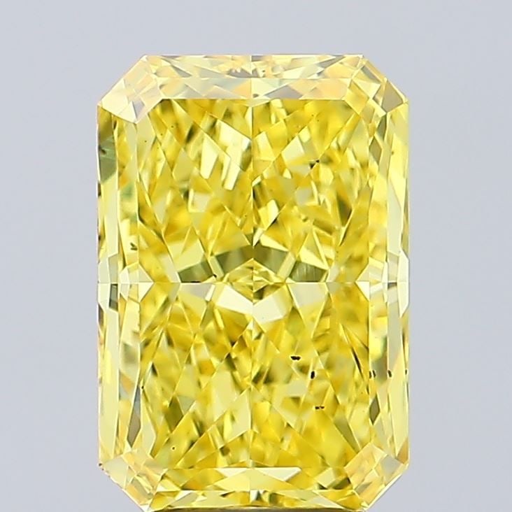 Loose Diamond - RADIANT 4.05ct Fancy Vivid Yellow VS2: Loose Diamond - RADIANT 4.05ct Fancy Vivid Yellow VS2 Source: This is a real non-mined Diamond that has been grown in a lab Shape: RADIANT Carats: 4.05 Color: Fancy Vivid Yellow Certification: IGI Vid
