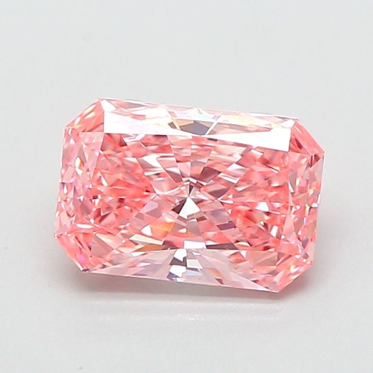 Loose Diamond - RADIANT 1.53ct Fancy Vivid Pink VS1: Loose Diamond - RADIANT 1.53ct Fancy Vivid Pink VS1 Source: This is a real non-mined Diamond that has been grown in a lab Shape: RADIANT Carats: 1.53 Color: Fancy Vivid Pink Certification: IGI Video: