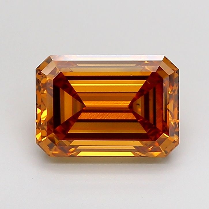 Loose Diamond - EMERALD 3.09ct Fancy Vivid Orange VVS2 (1 of 1)