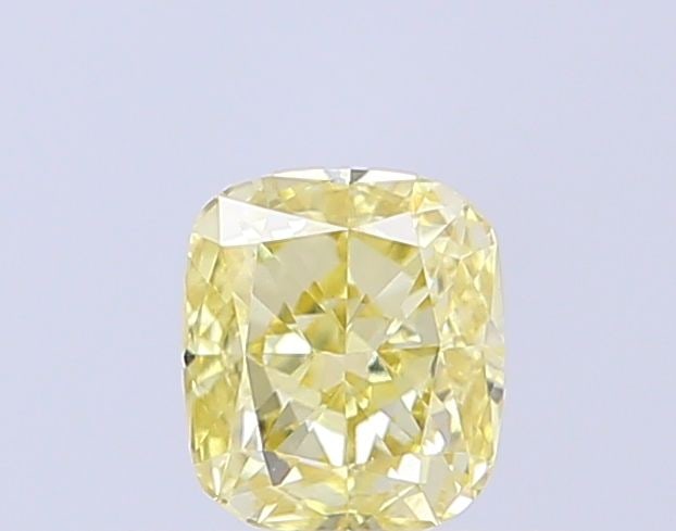 Loose Diamond - CUSHION MODIFIED 0.42ct Fancy Yellow VS1: Loose Diamond - CUSHION MODIFIED 0.42ct Fancy Yellow VS1 Source: This is a real non-mined Diamond that has been grown in a lab Shape: CUSHION MODIFIED Carats: 0.42 Color: Fancy Yellow Certification: I