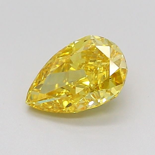 Loose Diamond - PEAR 0.8ct Fancy Vivid Yellow VS1: Loose Diamond - PEAR 0.8ct Fancy Vivid Yellow VS1 Source: This is a real non-mined Diamond that has been grown in a lab Shape: PEAR Carats: 0.8 Color: Fancy Vivid Yellow Certification: IGI Video: