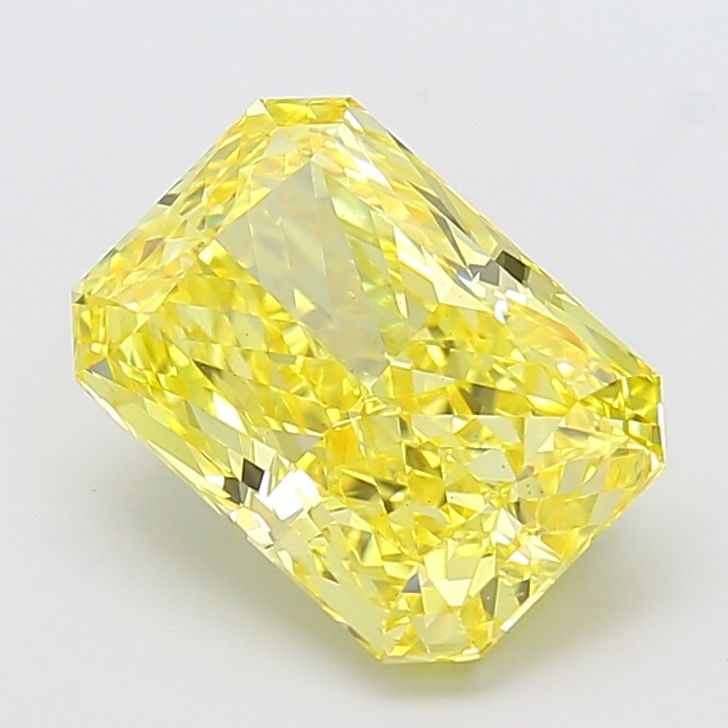 Loose Diamond - RADIANT 5.05ct Fancy Vivid Yellow VS1: Loose Diamond - RADIANT 5.05ct Fancy Vivid Yellow VS1 Source: This is a real non-mined Diamond that has been grown in a lab Shape: RADIANT Carats: 5.05 Color: Fancy Vivid Yellow Certification: IGI Vid