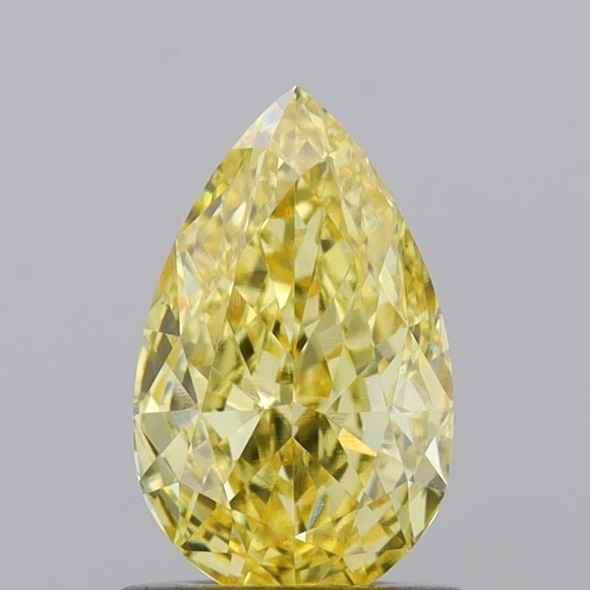 Loose Diamond - PEAR 0.96ct Fancy Intense Yellow VVS2: Loose Diamond - PEAR 0.96ct Fancy Intense Yellow VVS2 Source: This is a real non-mined Diamond that has been grown in a lab Shape: PEAR Carats: 0.96 Color: Fancy Intense Yellow Certification: IGI Vide