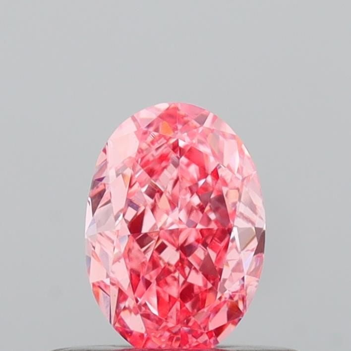 Loose Diamond - OVAL 0.46ct Fancy Vivid Pink VS2: Loose Diamond - OVAL 0.46ct Fancy Vivid Pink VS2 Source: This is a real non-mined Diamond that has been grown in a lab Shape: OVAL Carats: 0.46 Color: Fancy Vivid Pink Certification: IGI Video:
