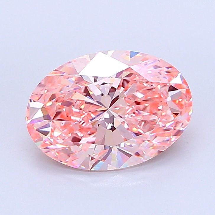 Loose Diamond - OVAL 5.49ct Fancy Vivid Pink VS1: Loose Diamond - OVAL 5.49ct Fancy Vivid Pink VS1 Source: This is a real non-mined Diamond that has been grown in a lab Shape: OVAL Carats: 5.49 Color: Fancy Vivid Pink Certification: IGI Video: