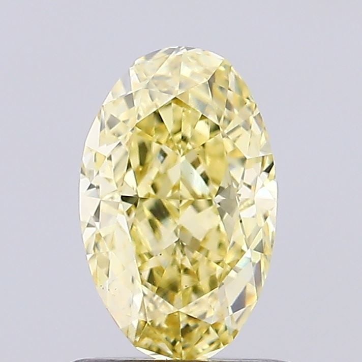 Loose Diamond - OVAL 0.9ct Fancy Intense Yellow VVS2: Loose Diamond - OVAL 0.9ct Fancy Intense Yellow VVS2 Source: This is a real non-mined Diamond that has been grown in a lab Shape: OVAL Carats: 0.9 Color: Fancy Intense Yellow Certification: NONE Video