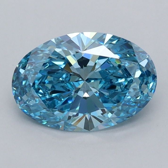 Loose Diamond - OVAL 1.03ct Fancy Vivid Blue VVS1: Loose Diamond - OVAL 1.03ct Fancy Vivid Blue VVS1 Source: This is a real non-mined Diamond that has been grown in a lab Shape: OVAL Carats: 1.03 Color: Fancy Vivid Blue Certification: IGI Video: