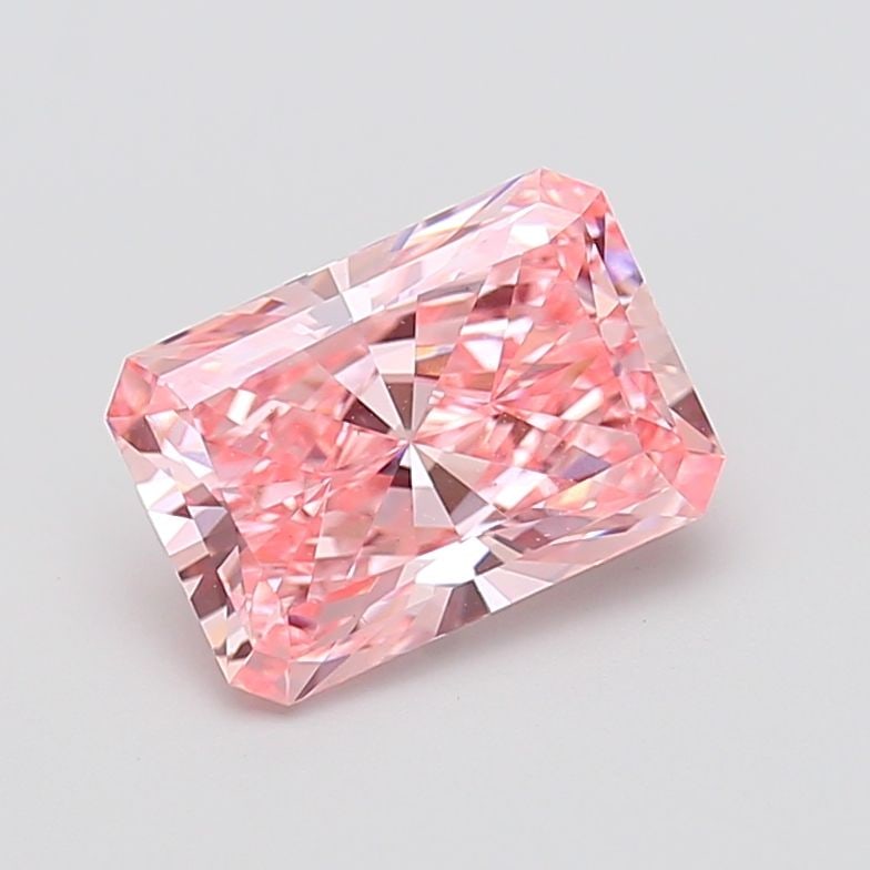 Loose Diamond - RADIANT 3.14ct Fancy Vivid Pink VVS2: Loose Diamond - RADIANT 3.14ct Fancy Vivid Pink VVS2 Source: This is a real non-mined Diamond that has been grown in a lab Shape: RADIANT Carats: 3.14 Color: Fancy Vivid Pink Certification: IGI Video: