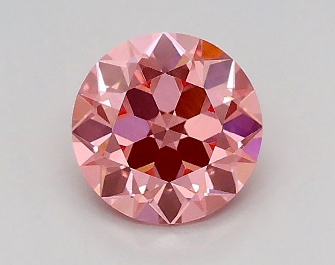 Loose Diamond - OLD EUROPEAN CUT 0.58ct Fancy Vivid Pink VVS2: Loose Diamond - OLD EUROPEAN CUT 0.58ct Fancy Vivid Pink VVS2 Source: This is a real non-mined Diamond that has been grown in a lab Shape: OLD EUROPEAN CUT Carats: 0.58 Color: Fancy Vivid Pink Certifi