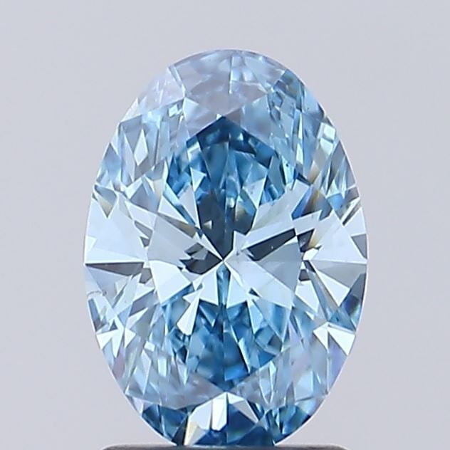 Loose Diamond - OVAL 1.56ct Fancy Vivid Blue VS1: Loose Diamond - OVAL 1.56ct Fancy Vivid Blue VS1 Source: This is a real non-mined Diamond that has been grown in a lab Shape: OVAL Carats: 1.56 Color: Fancy Vivid Blue Certification: IGI Video: