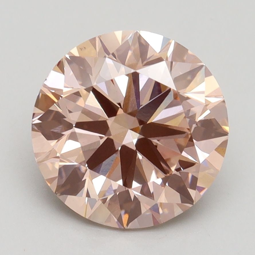 Loose Diamond - ROUND 3.01ct Fancy Intense Pink VS1: Loose Diamond - ROUND 3.01ct Fancy Intense Pink VS1 Source: This is a real non-mined Diamond that has been grown in a lab Shape: ROUND Carats: 3.01 Color: Fancy Intense Pink Certification: IGI Video: