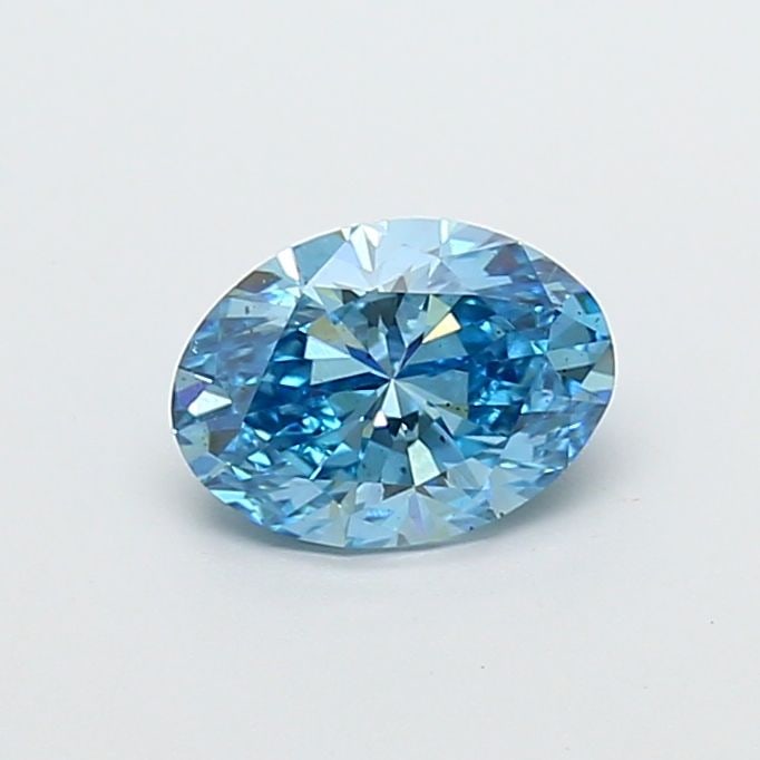 Loose Diamond - OVAL 1.38ct Fancy Vivid Blue SI1: Loose Diamond - OVAL 1.38ct Fancy Vivid Blue SI1 Source: This is a real non-mined Diamond that has been grown in a lab Shape: OVAL Carats: 1.38 Color: Fancy Vivid Blue Certification: IGI Video: