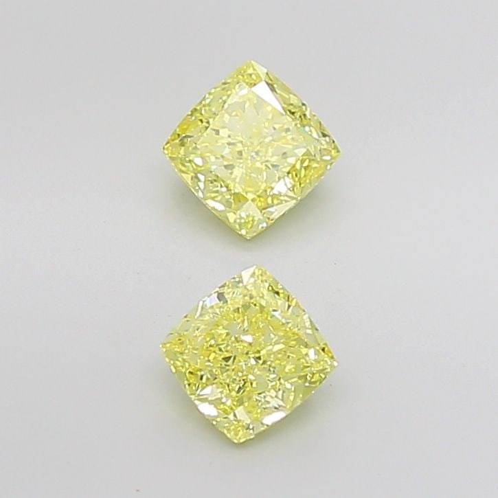 Loose Diamond - CUSHION MODIFIED 1.04ct Fancy Intense Yellow VS1: Loose Diamond - CUSHION MODIFIED 1.04ct Fancy Intense Yellow VS1 Source: This is a real non-mined Diamond that has been grown in a lab Shape: CUSHION MODIFIED Carats: 1.04 Color: Fancy Intense Yellow 