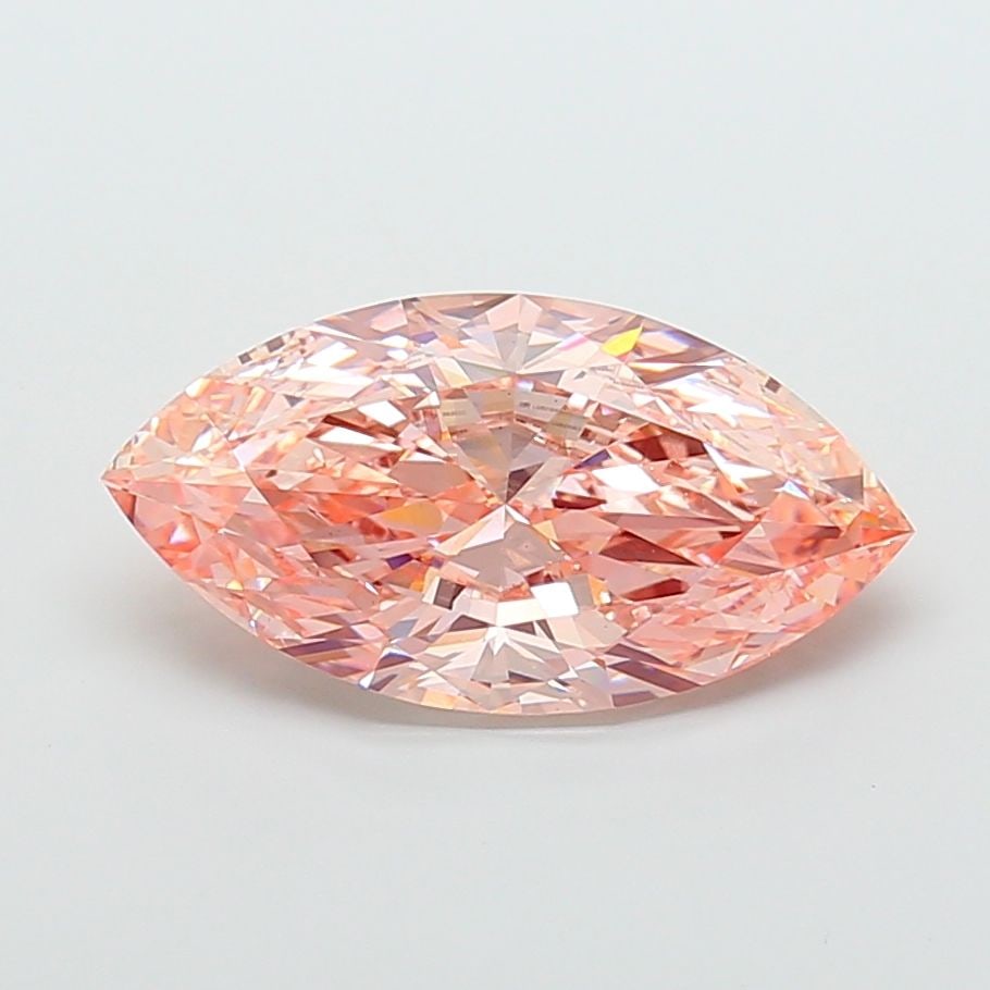 Loose Diamond - MARQUISE 9.02ct Fancy Intense Pink VS1: Loose Diamond - MARQUISE 9.02ct Fancy Intense Pink VS1 Source: This is a real non-mined Diamond that has been grown in a lab Shape: MARQUISE Carats: 9.02 Color: Fancy Intense Pink Certification: IGI