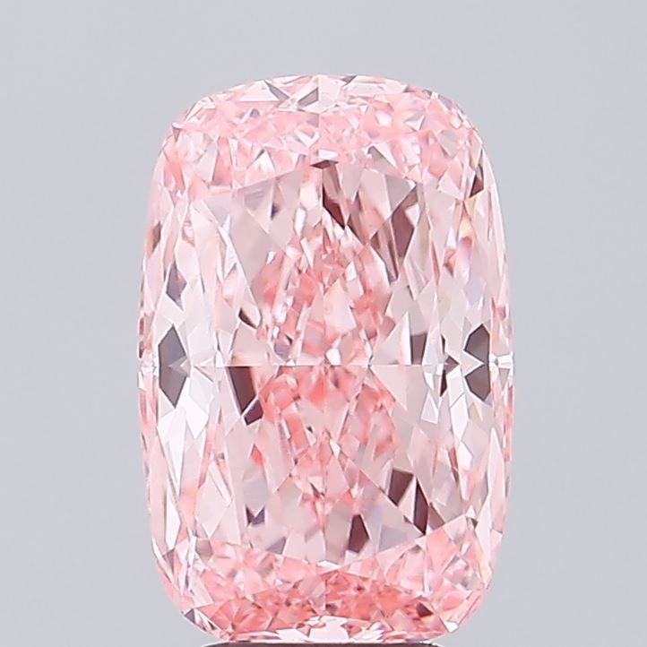 Loose Diamond - CUSHION MODIFIED 5.04ct Fancy Vivid Pink VVS2: Loose Diamond - CUSHION MODIFIED 5.04ct Fancy Vivid Pink VVS2 Source: This is a real non-mined Diamond that has been grown in a lab Shape: CUSHION MODIFIED Carats: 5.04 Color: Fancy Vivid Pink Certifi
