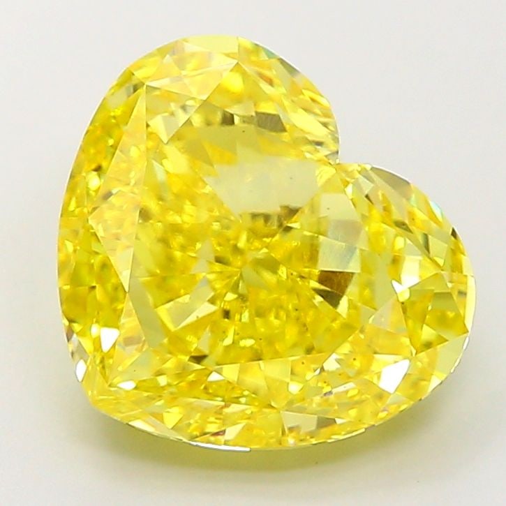 Loose Diamond - HEART 8.04ct Fancy Vivid Yellow VS2: Loose Diamond - HEART 8.04ct Fancy Vivid Yellow VS2 Source: This is a real non-mined Diamond that has been grown in a lab Shape: HEART Carats: 8.04 Color: Fancy Vivid Yellow Certification: IGI Video: