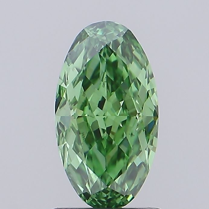 Loose Diamond - OVAL 1.51ct Fancy Vivid Green VS1: Loose Diamond - OVAL 1.51ct Fancy Vivid Green VS1 Source: This is a real non-mined Diamond that has been grown in a lab Shape: OVAL Carats: 1.51 Color: Fancy Vivid Green Certification: IGI Video: