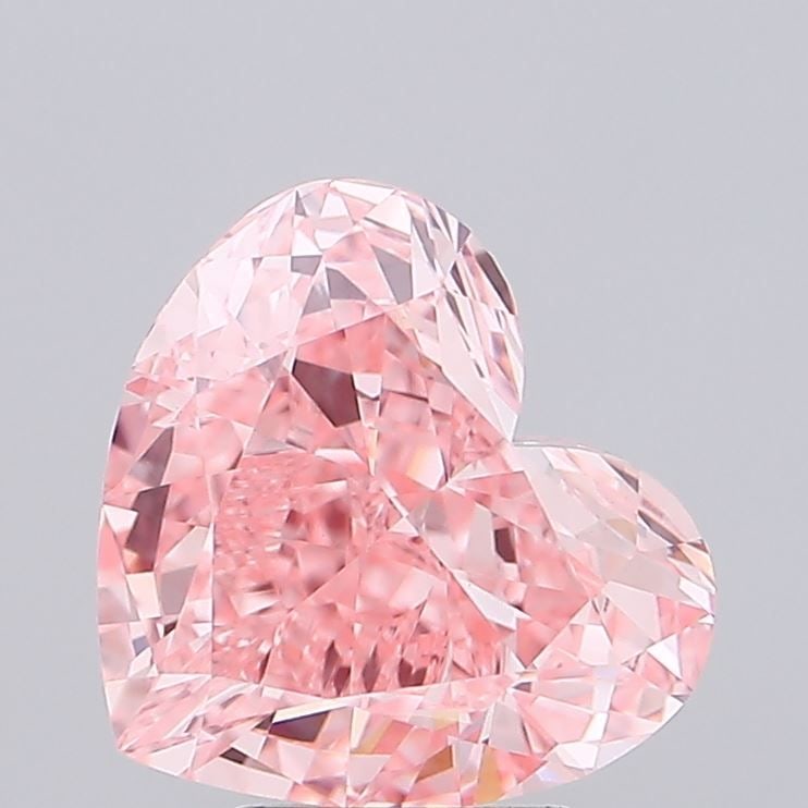Loose Diamond - HEART 3.02ct Fancy Vivid Pink VVS2: Loose Diamond - HEART 3.02ct Fancy Vivid Pink VVS2 Source: This is a real non-mined Diamond that has been grown in a lab Shape: HEART Carats: 3.02 Color: Fancy Vivid Pink Certification: IGI Video: