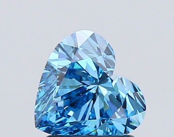 Loose Diamond - HEART 1.5ct Fancy Vivid Blue VVS2: Loose Diamond - HEART 1.5ct Fancy Vivid Blue VVS2 Source: This is a real non-mined Diamond that has been grown in a lab Shape: HEART Carats: 1.5 Color: Fancy Vivid Blue Certification: IGI Video: