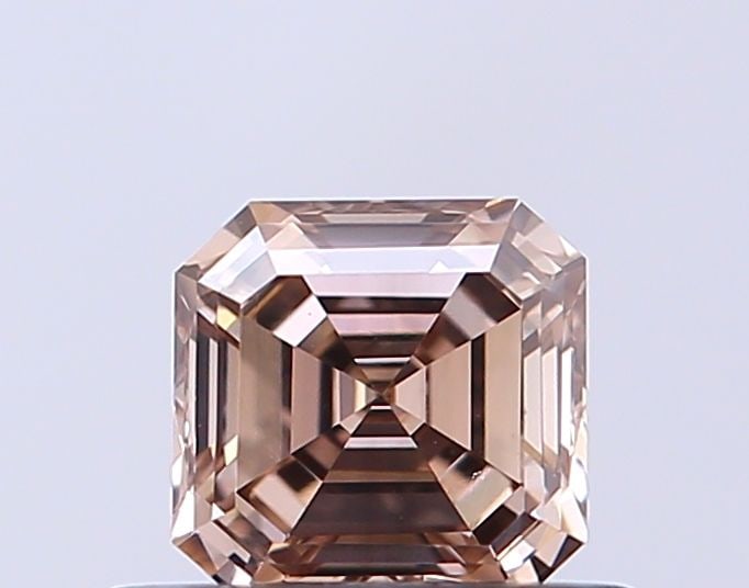 Loose Diamond - ASSCHER 0.5ct Fancy Light Brown VVS2: Loose Diamond - ASSCHER 0.5ct Fancy Light Brown VVS2 Source: This is a real non-mined Diamond that has been grown in a lab Shape: ASSCHER Carats: 0.5 Color: Fancy Light Brown Certification: IGI