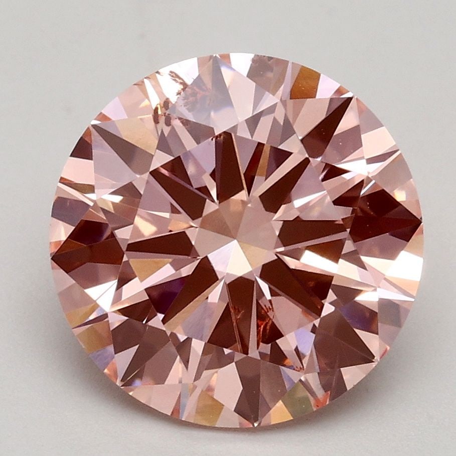 Loose Diamond - ROUND 2.63ct Fancy Intense Pink SI2: Loose Diamond - ROUND 2.63ct Fancy Intense Pink SI2 Source: This is a real non-mined Diamond that has been grown in a lab Shape: ROUND Carats: 2.63 Color: Fancy Intense Pink Certification: IGI Video: