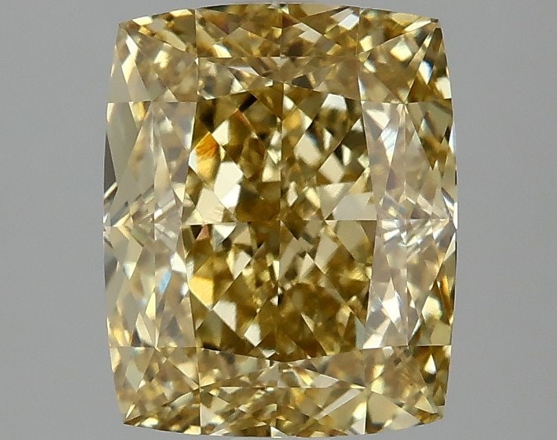 Loose Diamond - CUSHION MODIFIED 3.07ct Fancy Intense Yellow VS1: Loose Diamond - CUSHION MODIFIED 3.07ct Fancy Intense Yellow VS1 Source: This is a real non-mined Diamond that has been grown in a lab Shape: CUSHION MODIFIED Carats: 3.07 Color: Fancy Intense Yellow 