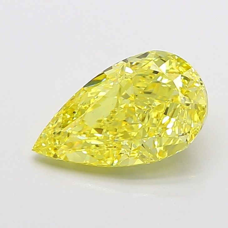 Loose Diamond - PEAR 4.16ct Fancy Vivid Yellow VS1: Loose Diamond - PEAR 4.16ct Fancy Vivid Yellow VS1 Source: This is a real non-mined Diamond that has been grown in a lab Shape: PEAR Carats: 4.16 Color: Fancy Vivid Yellow Certification: IGI Video: