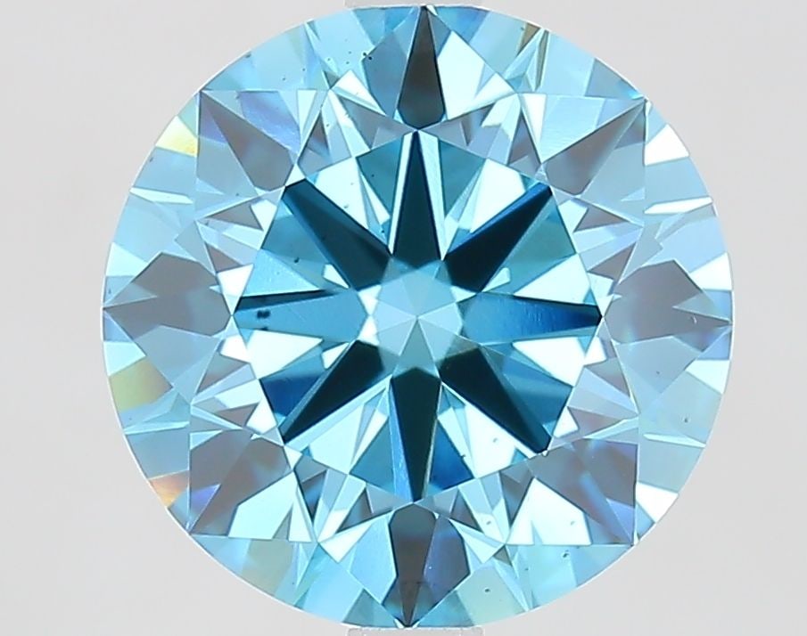 Ideal Loose Diamond - ROUND 3.74ct Fancy Vivid Blue VS2: Ideal Loose Diamond - ROUND 3.74ct Fancy Vivid Blue VS2 Source: This is a real non-mined Diamond that has been grown in a lab Shape: ROUND Carats: 3.74 Color: Fancy Vivid Blue Certification: IGI