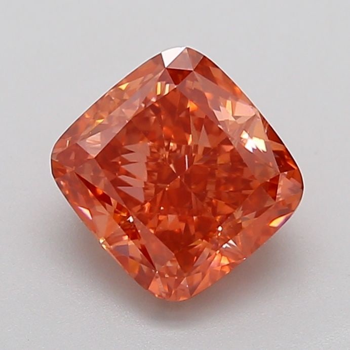 Loose Diamond - CUSHION MODIFIED 3.1ct Fancy Vivid Brownish Orange VS1: Loose Diamond - CUSHION MODIFIED 3.1ct Fancy Vivid Brownish Orange VS1 Source: This is a real non-mined Diamond that has been grown in a lab Shape: CUSHION MODIFIED Carats: 3.1 Color: Fancy Vivid