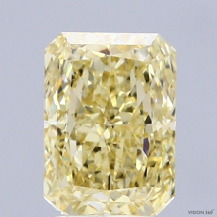 Loose Diamond - RADIANT 2.68ct Fancy Intense Yellow VS1: Loose Diamond - RADIANT 2.68ct Fancy Intense Yellow VS1 Source: This is a real non-mined Diamond that has been grown in a lab Shape: RADIANT Carats: 2.68 Color: Fancy Intense Yellow Certification: IGI