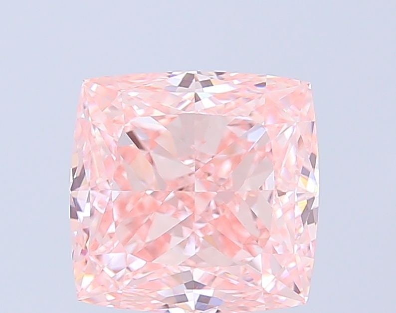 Loose Diamond - CUSHION MODIFIED 4.18ct Fancy Intense Pink VVS2: Loose Diamond - CUSHION MODIFIED 4.18ct Fancy Intense Pink VVS2 Source: This is a real non-mined Diamond that has been grown in a lab Shape: CUSHION MODIFIED Carats: 4.18 Color: Fancy Intense Pink