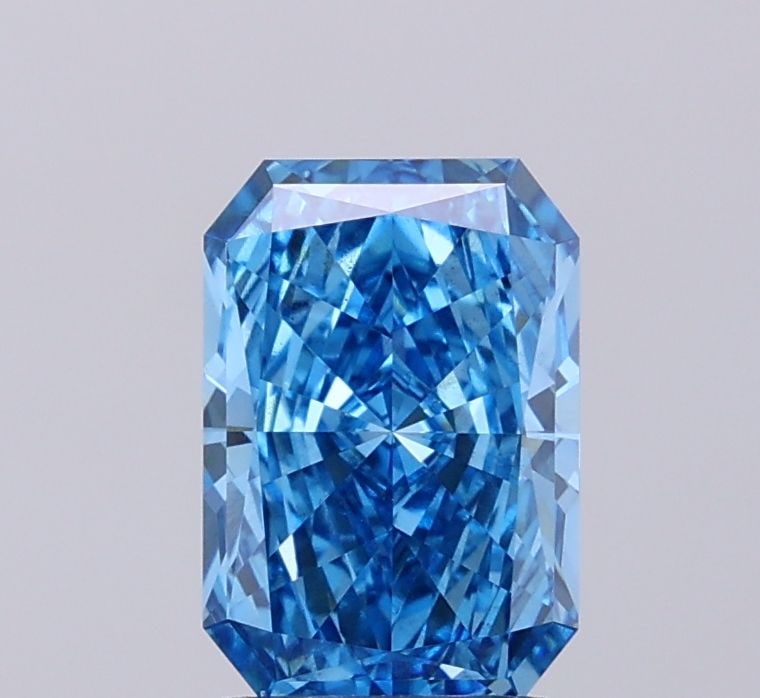 Loose Diamond - RADIANT 2.01ct Fancy Vivid Blue VS2: Loose Diamond - RADIANT 2.01ct Fancy Vivid Blue VS2 Source: This is a real non-mined Diamond that has been grown in a lab Shape: RADIANT Carats: 2.01 Color: Fancy Vivid Blue Certification: IGI Video: