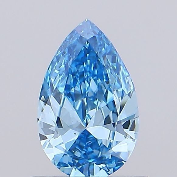 Loose Diamond - PEAR 0.5ct Fancy Vivid Blue VS2: Loose Diamond - PEAR 0.5ct Fancy Vivid Blue VS2 Source: This is a real non-mined Diamond that has been grown in a lab Shape: PEAR Carats: 0.5 Color: Fancy Vivid Blue Certification: NONE Video: Video