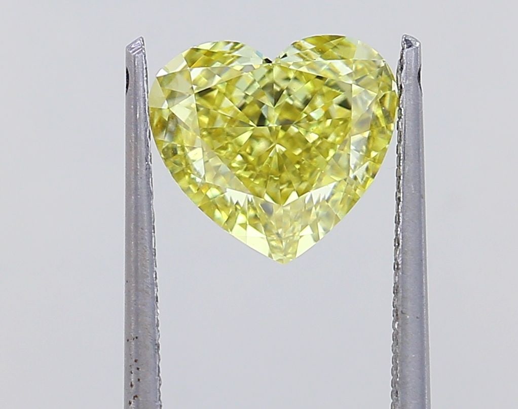 Loose Diamond - HEART 2.26ct Fancy Intense Yellow VS1: Loose Diamond - HEART 2.26ct Fancy Intense Yellow VS1 Source: This is a real non-mined Diamond that has been grown in a lab Shape: HEART Carats: 2.26 Color: Fancy Intense Yellow Certification: IGI