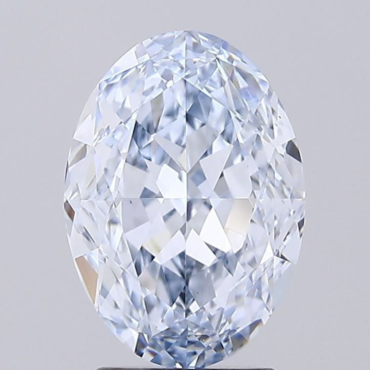Loose Diamond - OVAL 3.55ct Fancy Blue VS1: Loose Diamond - OVAL 3.55ct Fancy Blue VS1 Source: This is a real non-mined Diamond that has been grown in a lab Shape: OVAL Carats: 3.55 Color: Fancy Blue Certification: IGI Video: