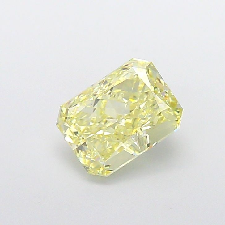 Loose Diamond - RADIANT 1.57ct Fancy Yellow VVS2: Loose Diamond - RADIANT 1.57ct Fancy Yellow VVS2 Source: This is a real non-mined Diamond that has been grown in a lab Shape: RADIANT Carats: 1.57 Color: Fancy Yellow Certification: IGI Video: