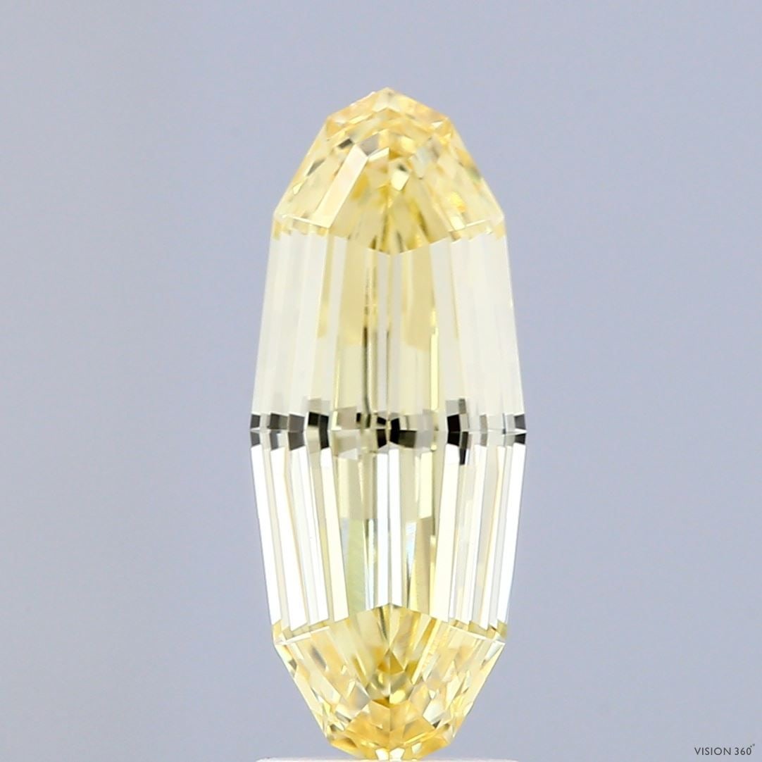 Loose Diamond - OTHER 2.57ct Fancy Yellow VVS2: Loose Diamond - OTHER 2.57ct Fancy Yellow VVS2 Source: This is a real non-mined Diamond that has been grown in a lab Shape: OTHER Carats: 2.57 Color: Fancy Yellow Certification: IGI Video: