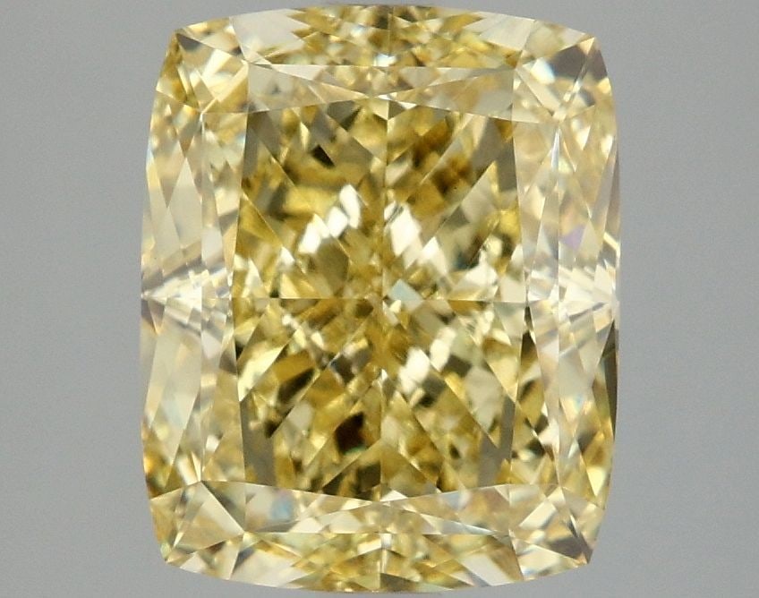 Loose Diamond - CUSHION MODIFIED 4.02ct Fancy Intense Yellow VS1 (1 of 1)
