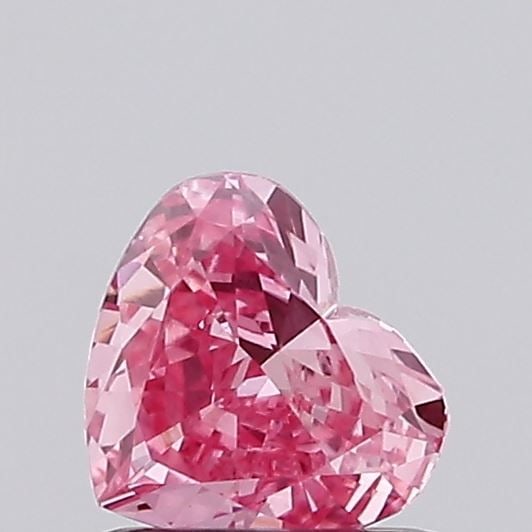 Loose Diamond - HEART 0.43ct Fancy Intense Pink VVS2: Loose Diamond - HEART 0.43ct Fancy Intense Pink VVS2 Source: This is a real non-mined Diamond that has been grown in a lab Shape: HEART Carats: 0.43 Color: Fancy Intense Pink Certification: NONE Video